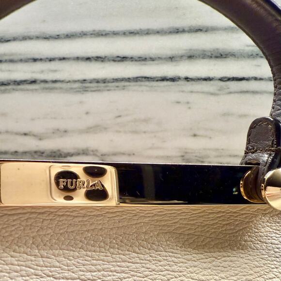 Furla Leather Satchel With Strap - Picture 9 of 16